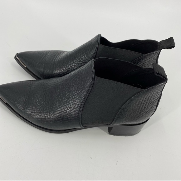 Acne black Jensen ankle pointed toe boots - Picture 2 of 7